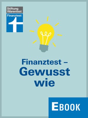 cover image of Finanztest--Gewusst wie